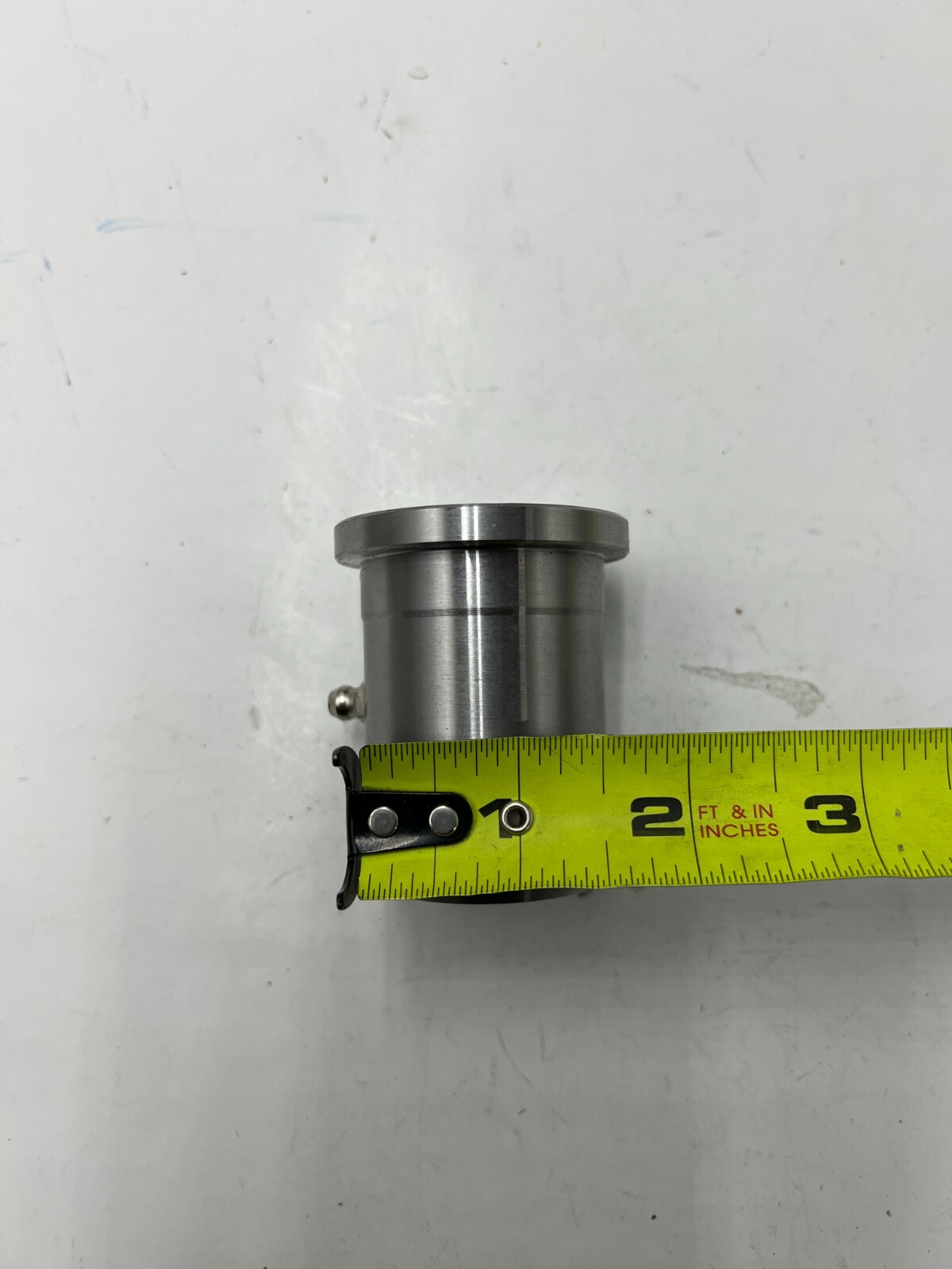Sleeve and Bushing 2 1/4 Inches Long 2 Inches Diameter Silver