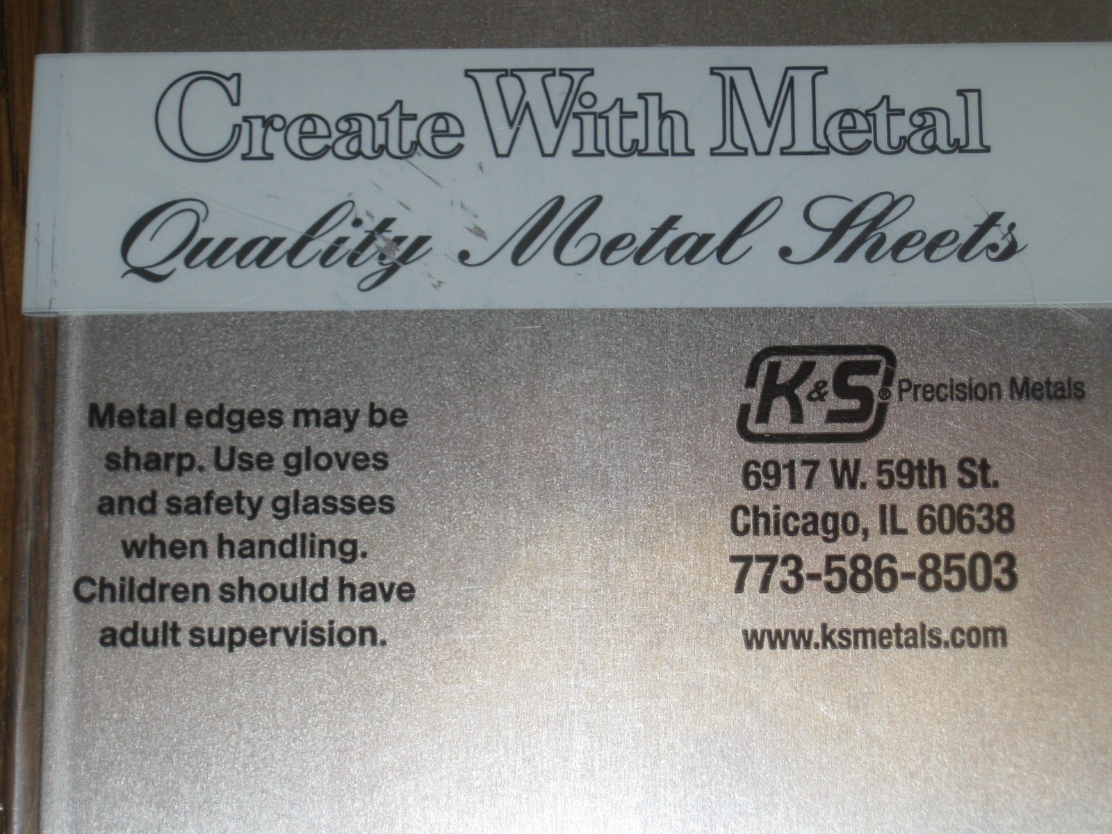 K&S Aluminum Sheet Stock #256 0.032″ x 4″ wide x 10″ long – Lot of 4 sheets