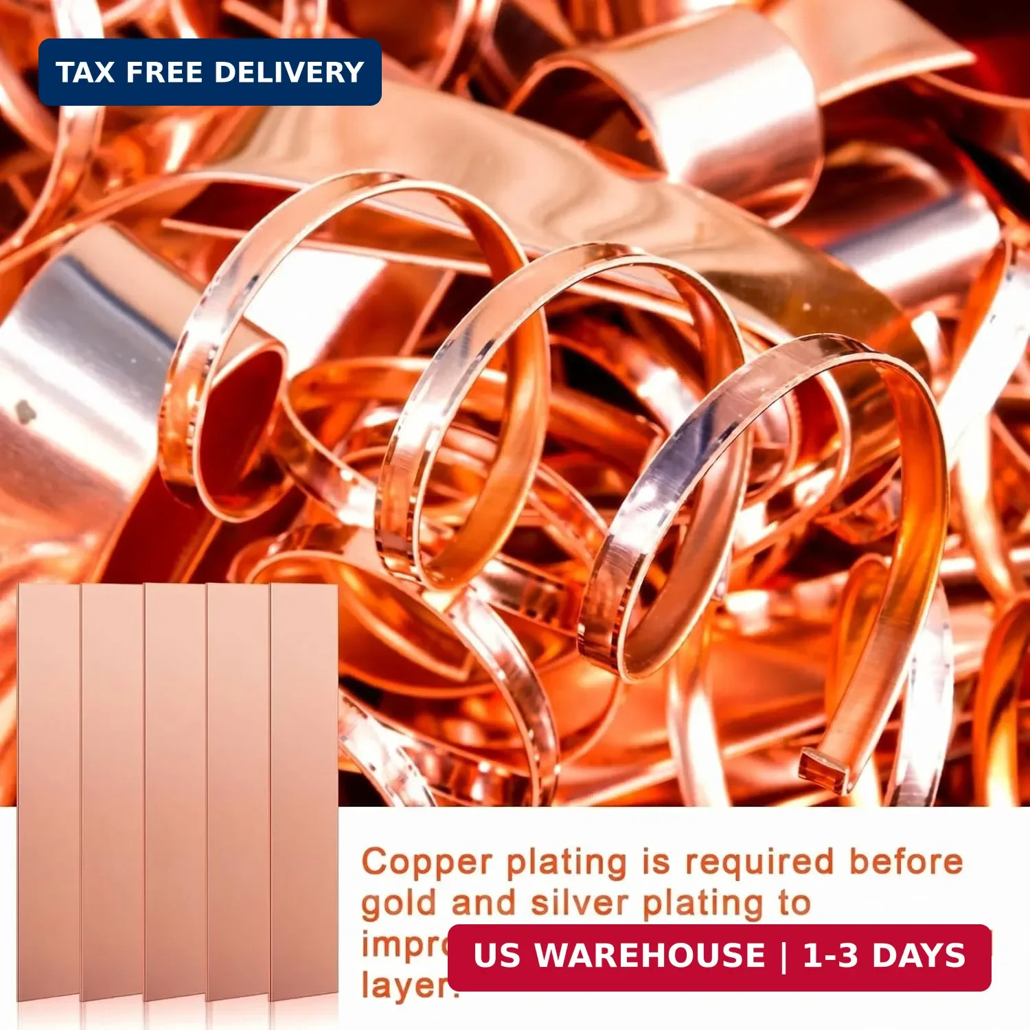 10 Pack Pure Copper Anode Sheet (99.995% Pure) for Plating and Electropla
