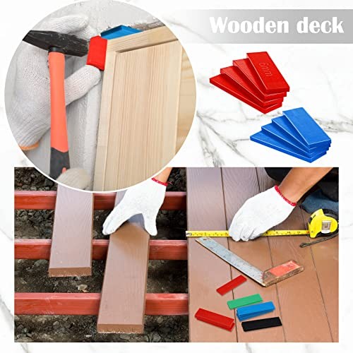 480 Pcs Plastic Flat Shims Set Tile Leveling Spacers Assorted Sizes & Colors