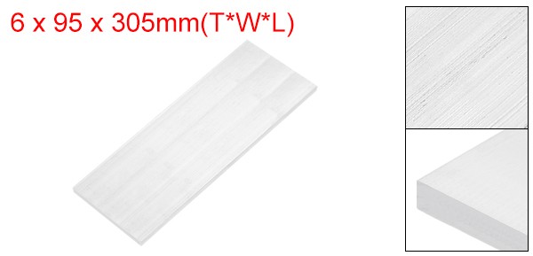 Square 6063 Aluminum Flat Bar, 1/4″ Thickness 3-3/4″ Width 12″ Length