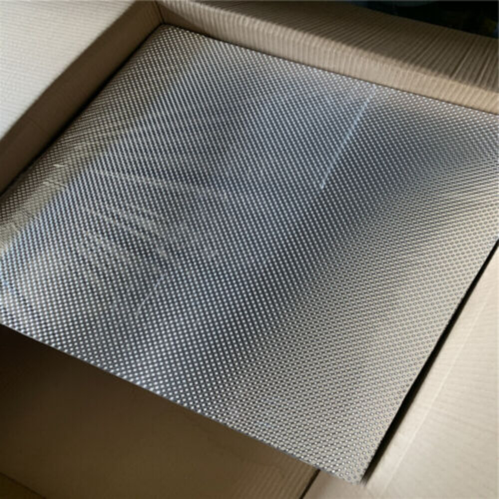 Embossed Heat Shield Resistant Metal 304 1800F Continuous 12” X 12”Heat shroud