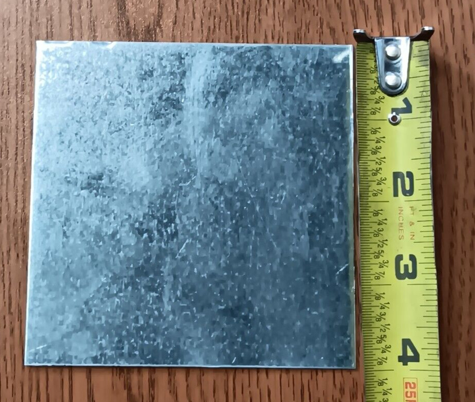 20PCS GALVANIZED G90 STEEL, 20GA (.035) 4″X4″, SCRAP, WELDING