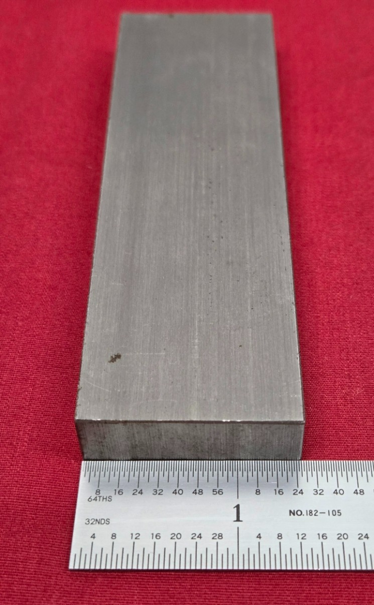 D2 Tool Steel Block Billet 4.59″ L x 1.405″ W x 0.49″ Thick – 14.11 Oz.