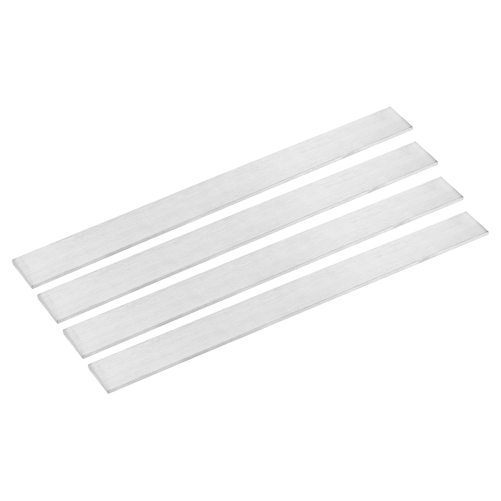 4Pcs 304 Stainless Steel Flat Bar, 1/8″ Thickness 25/32″ Width 12″ Length