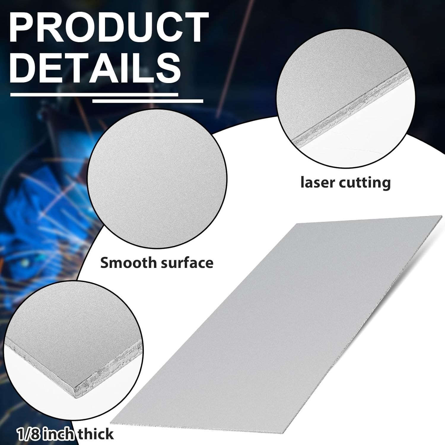 NEW 304 Stainless Steel Sheet 24x12x1/8 Plate Shim Metal Kitchen DIY Crafting