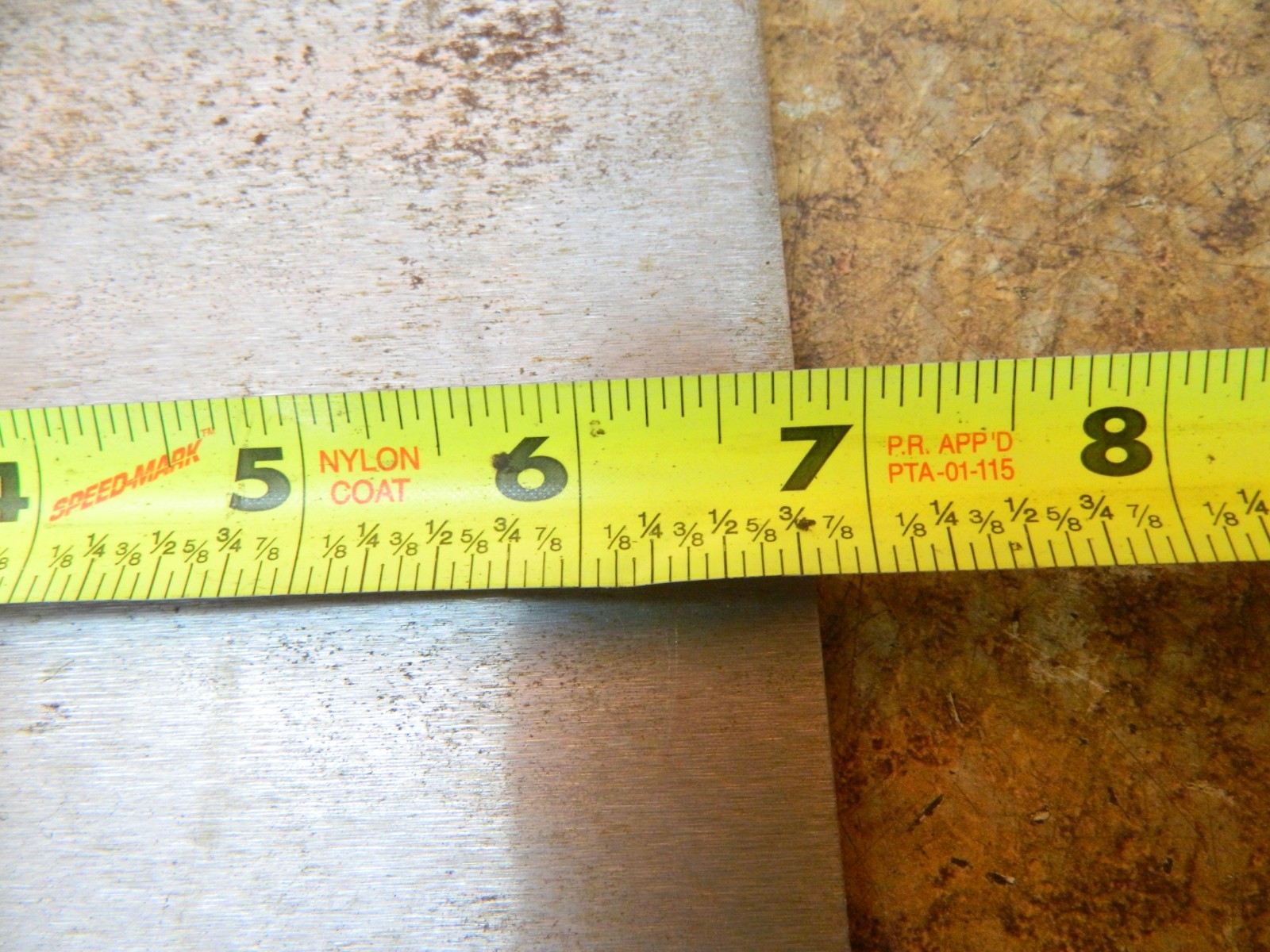 O-1 FLAT GROUND STOCK 10″ X 1/4″ X 6-13/16″