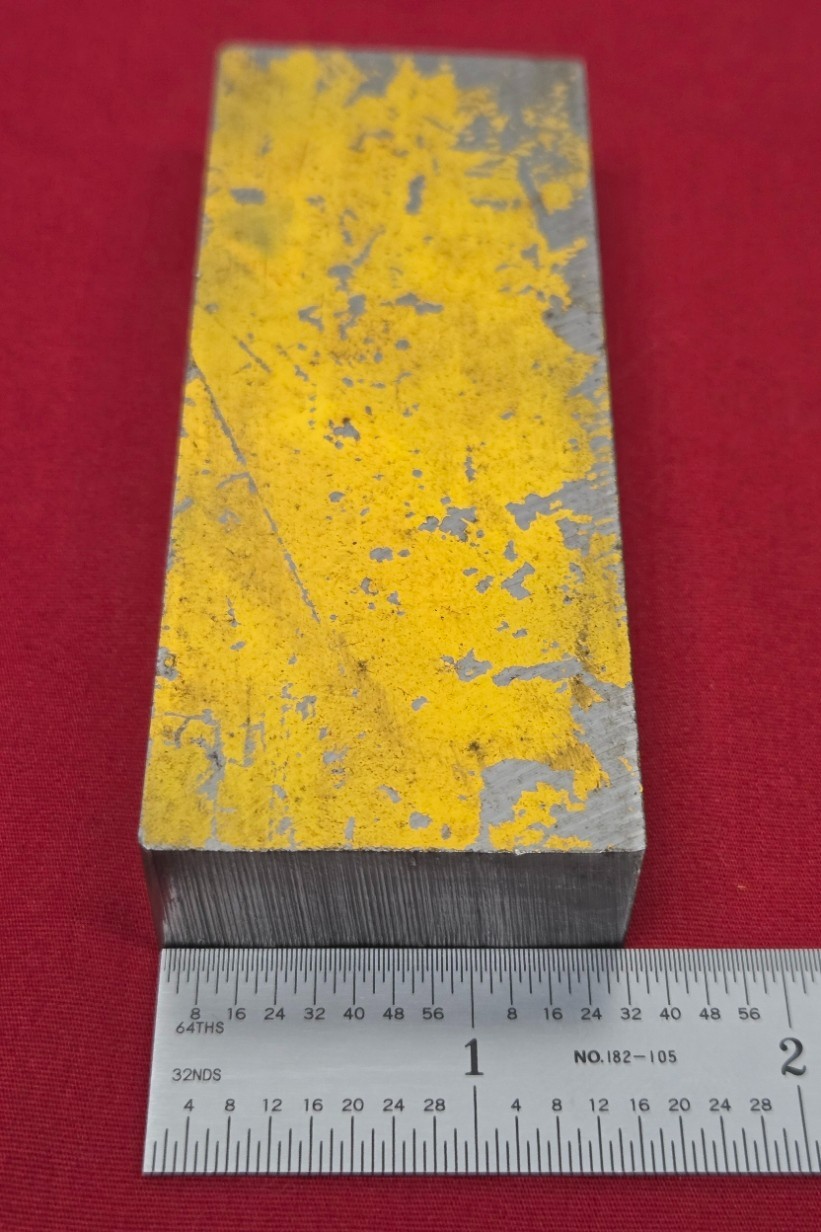 D2 Tool Steel Block Billet 3.82″ L x 1.525″ W x 0.67″ Thick – 17.62 Oz.