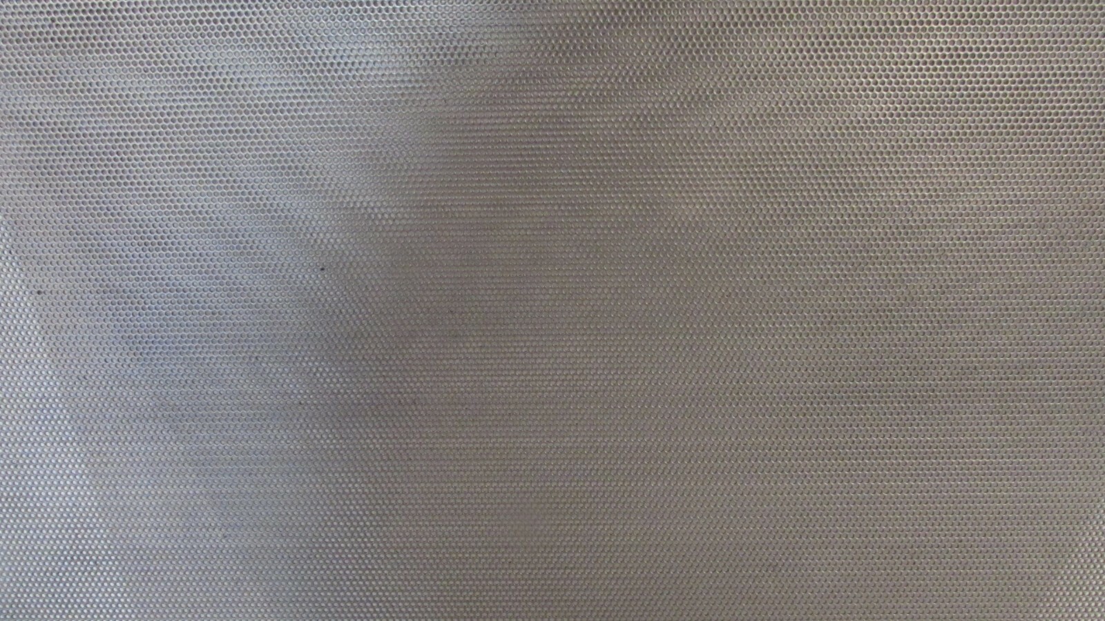 1/16 HOLES ON 3/32 CENTERS- 20 GA.STAINLESS PERFORATED SHEET- 11-1/2″ x 12″