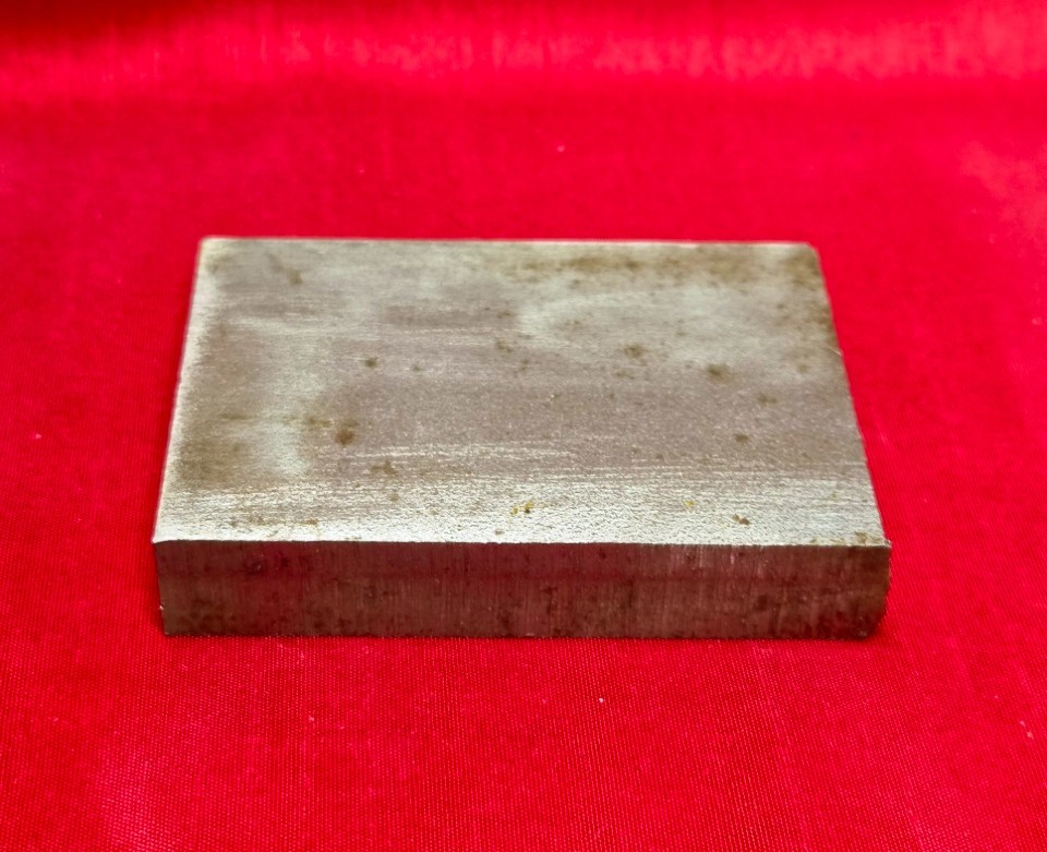 D2 Tool Steel Block Billet 2.665″ L x 1.93″ W x 0.495″ Thick, 11.5 Oz.