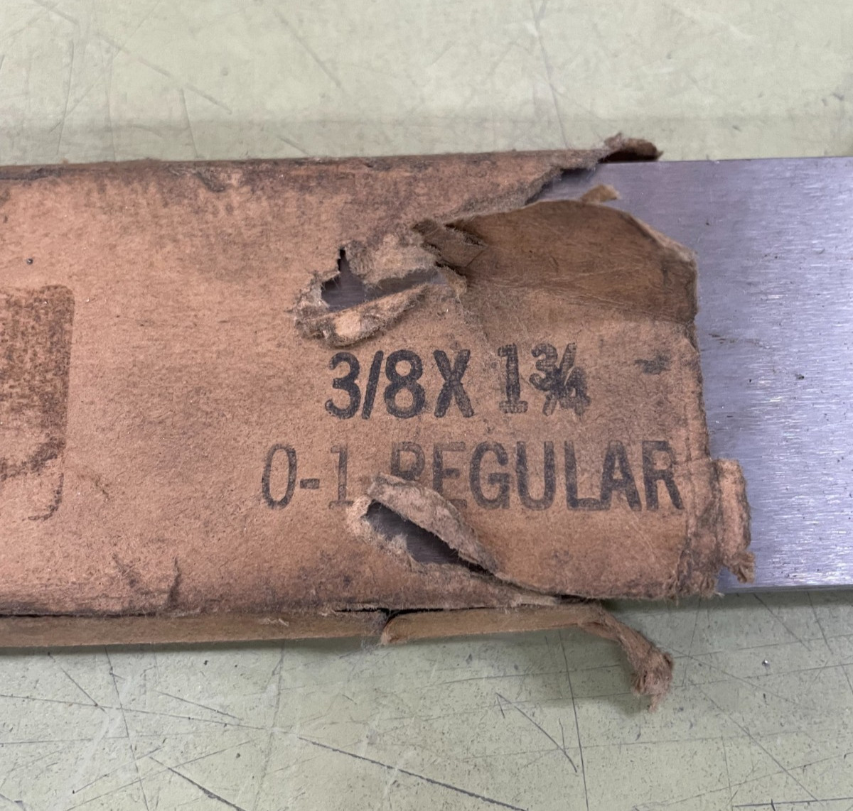 O-1 Tool Steel Bar Stock Flat Plate 3/8″ x 1-3/4″ x 32″ Precision Ground O1 Mill