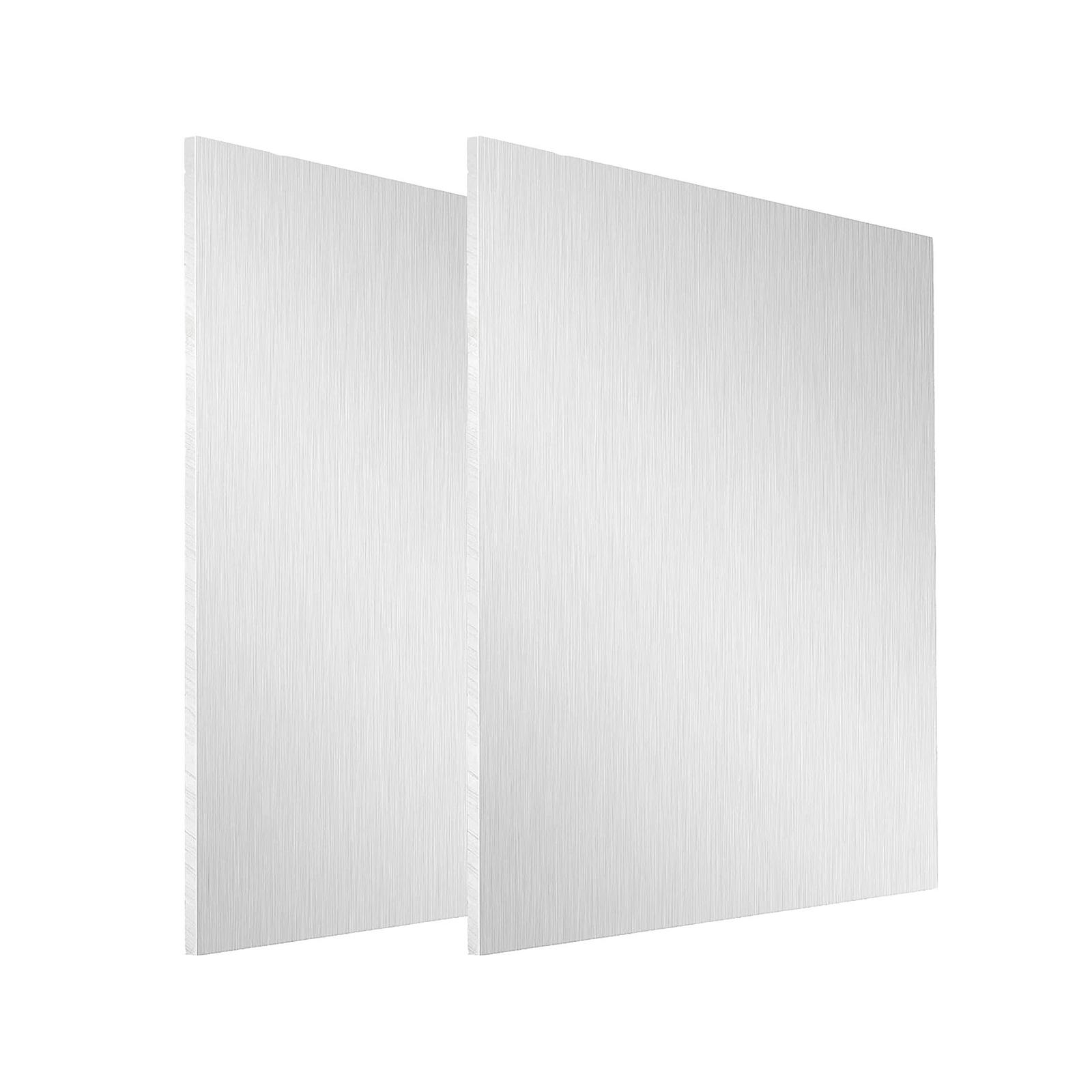 HEIHAK 2 Pack 6061 12 x 12 x 1/4 Inch Aluminum Sheet, T6 Heavy Duty Flat Plai…