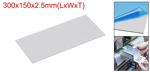 1Pcs 300x150x2.5mm 6061 Aluminum Sheet Flat Metal Plate Stock