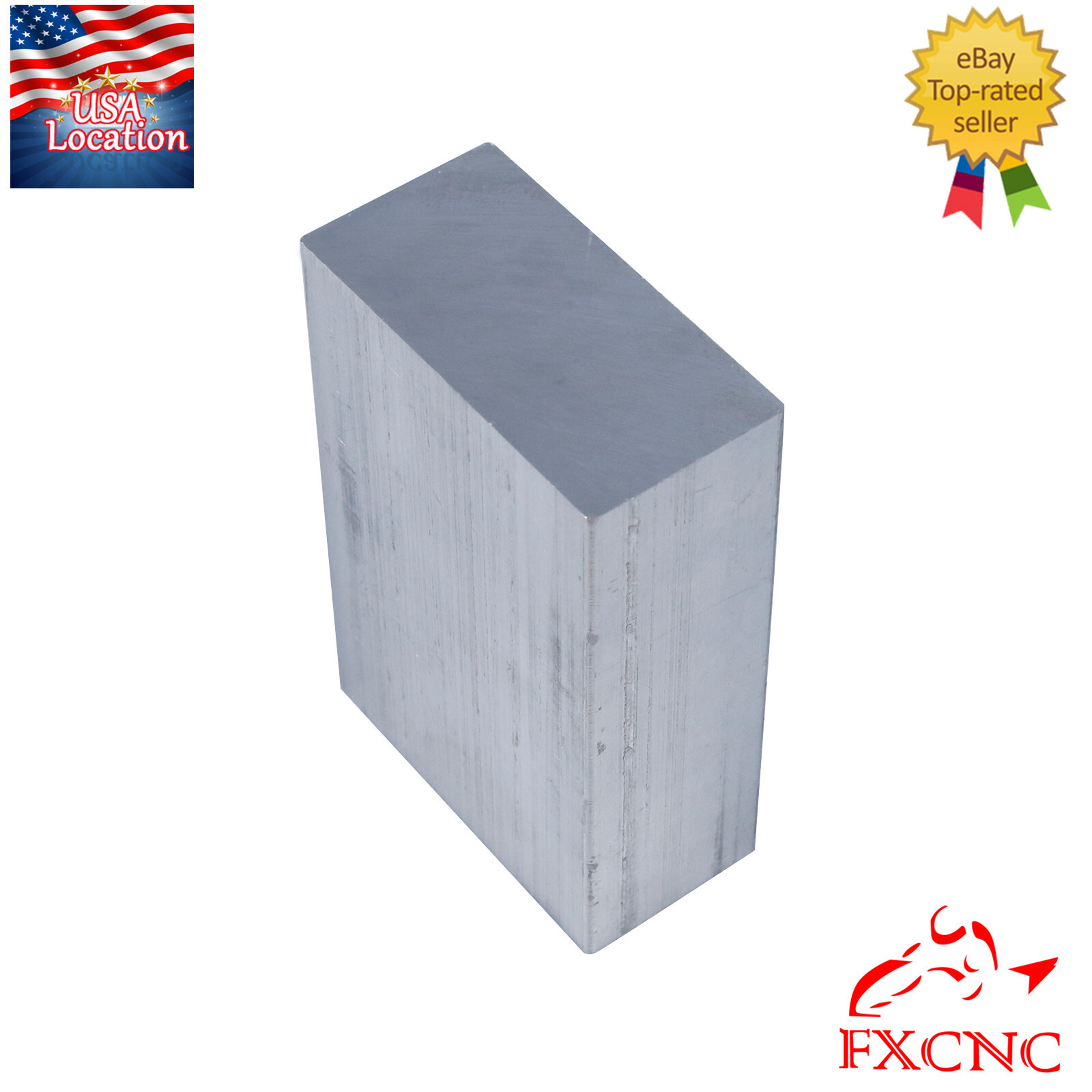 T6061 Aluminum Plate Flat Bar Strip Length 75mm Width 50mm Thickness 25mm