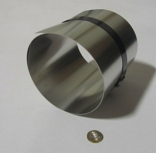 304 Stainless Steel Sheet Shim, .009″ (+/-.00045″) x 6.0″ x 5 Foot Length