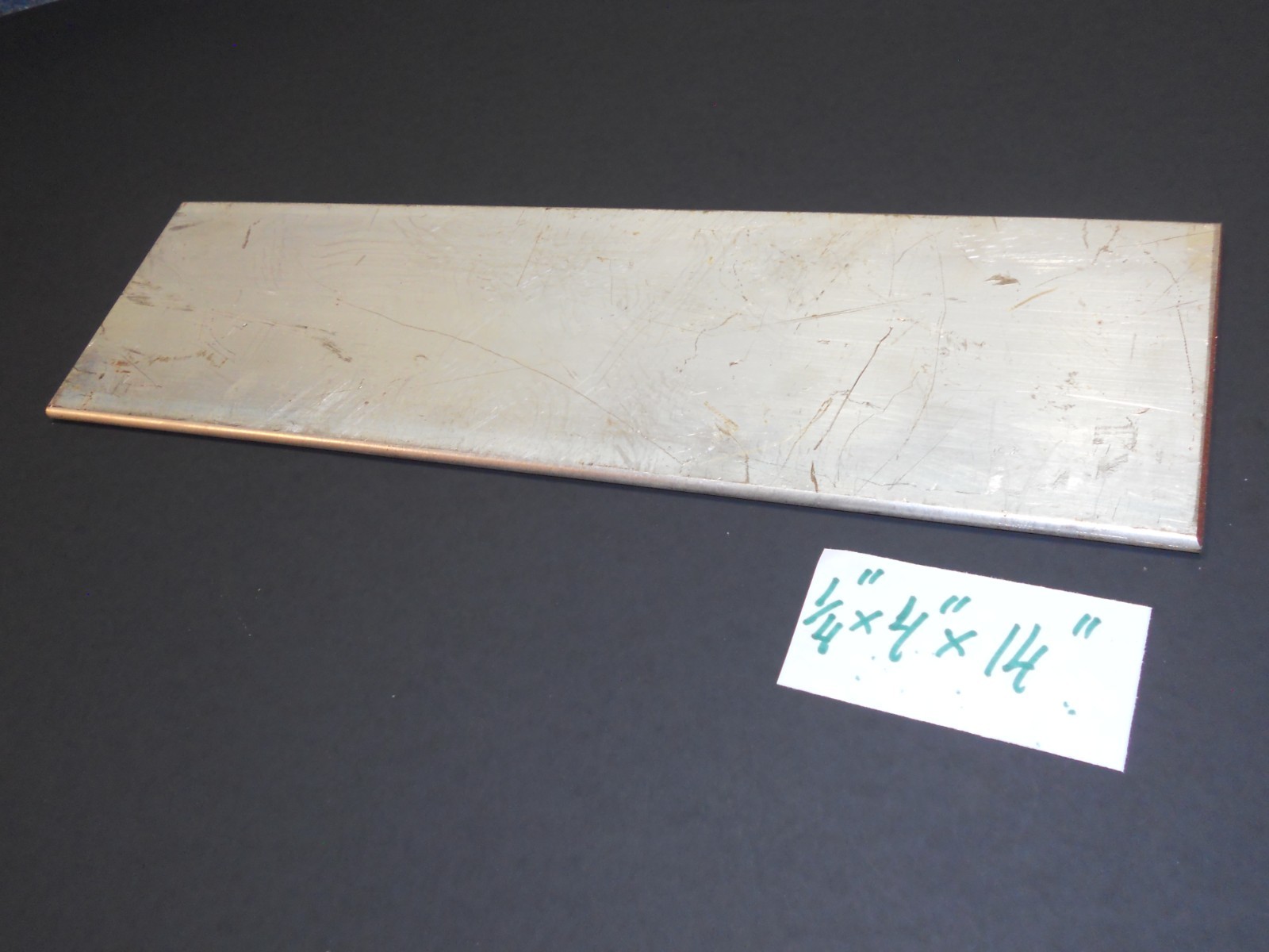 1/4″ x 4″ x 14″” copper 110 alloy, silver plated, cut from buss bar.