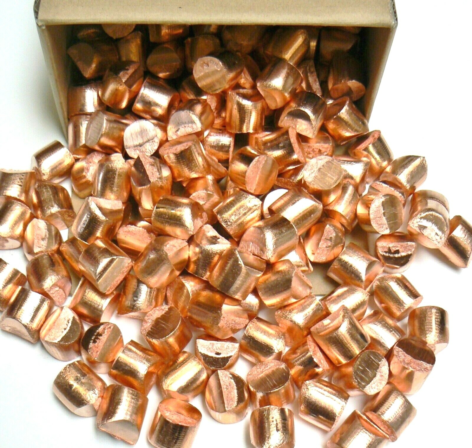 Pure Copper 99.99% Oxygen Free Cu Metal Anode Slugs Melt Casting Alloy 10 Pounds