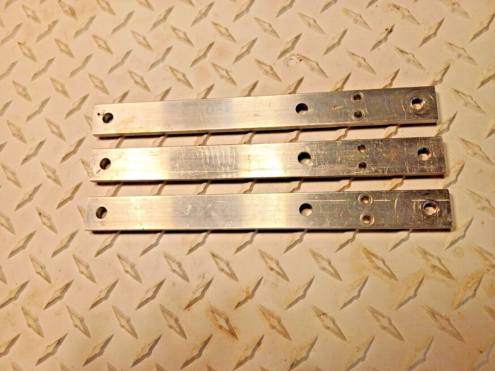 Lot of 3, 1/4″ X 1″ X10″ Aluminum Flat Bar w/ holes in all the right places