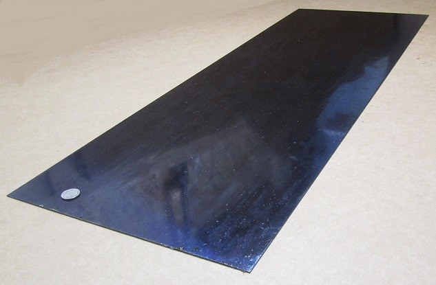 1095 Hard Blue Tempered Spring Steel Shim .050″ Thick x 12.375″ Width x 36″ Long