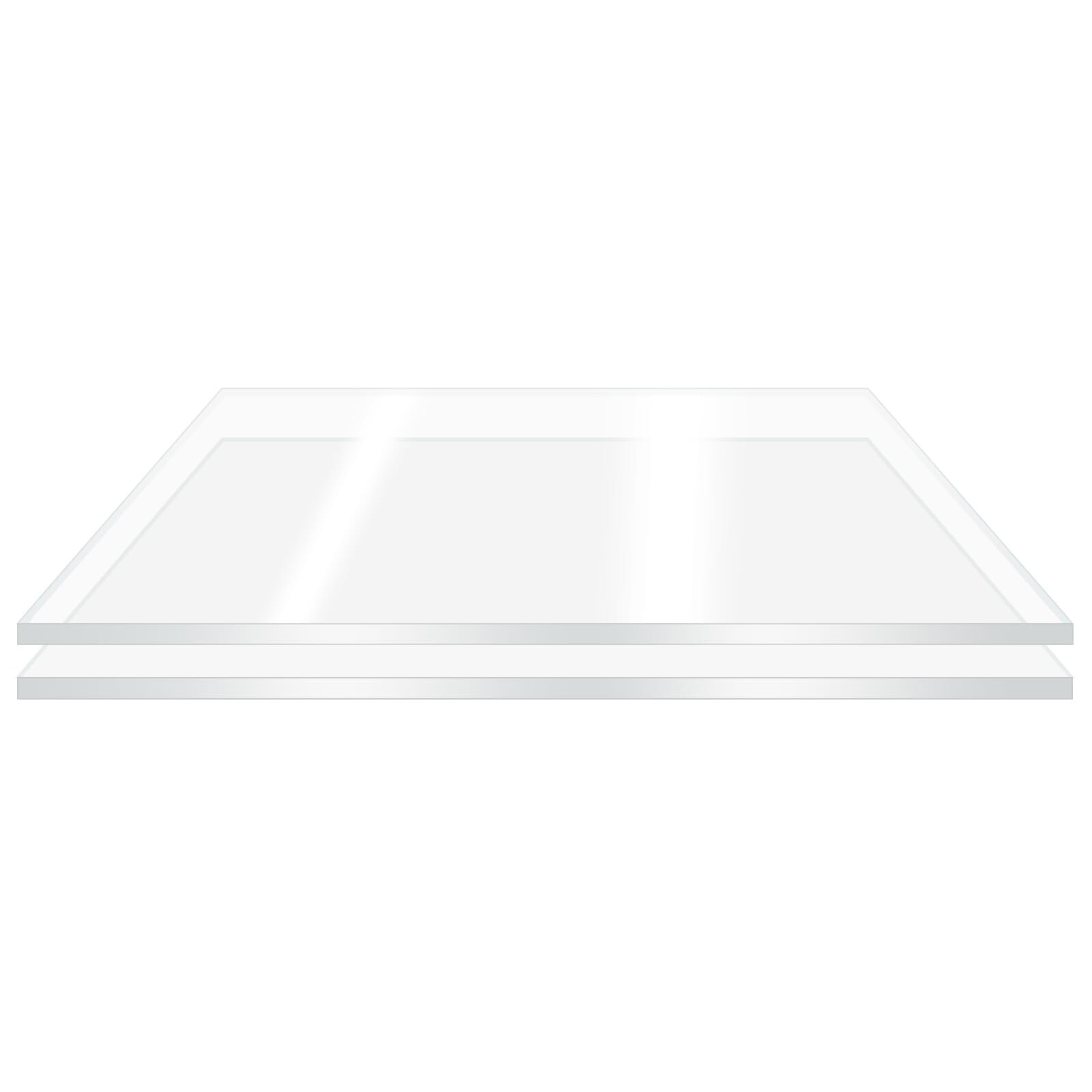 2 Pieces 16” x 20” Clear Acrylic Sheet Plexiglass – 1/8”(3mm)