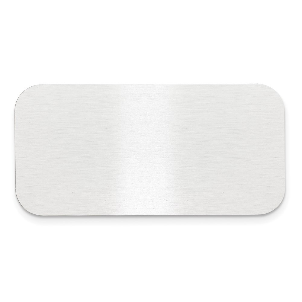 1 X 2 Satin Aluminum Plates-Set of 6