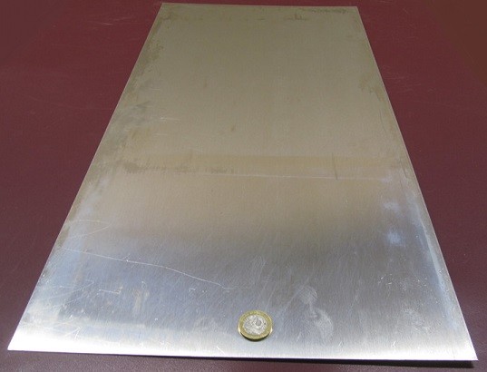 2024 Aluminum Sheet, T3, .040″ Thick x 12.0″ Width x 24.0″ Length