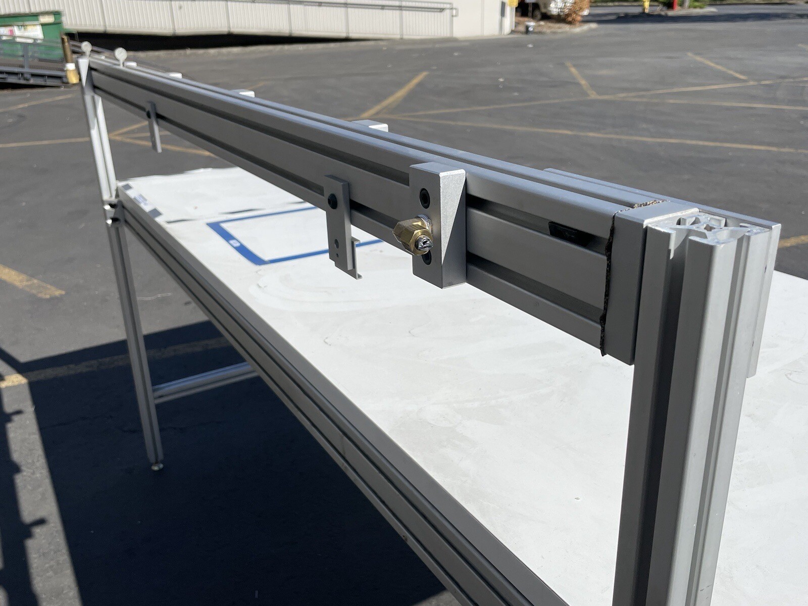 80/20 Air/Pneumatic Manifold 69” Long – 1530 1.5”x3” T-Slot Aluminum w/Power