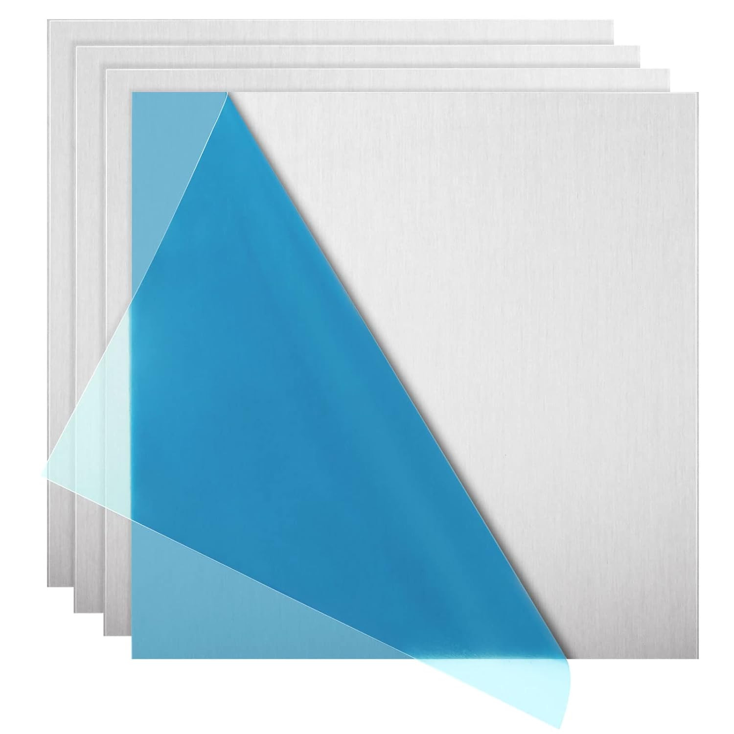 4 Pack 6061 T6 Aluminum Sheet Metal 6 X 6 X 1/8 Inch Flat Plain Aluminum Plate C