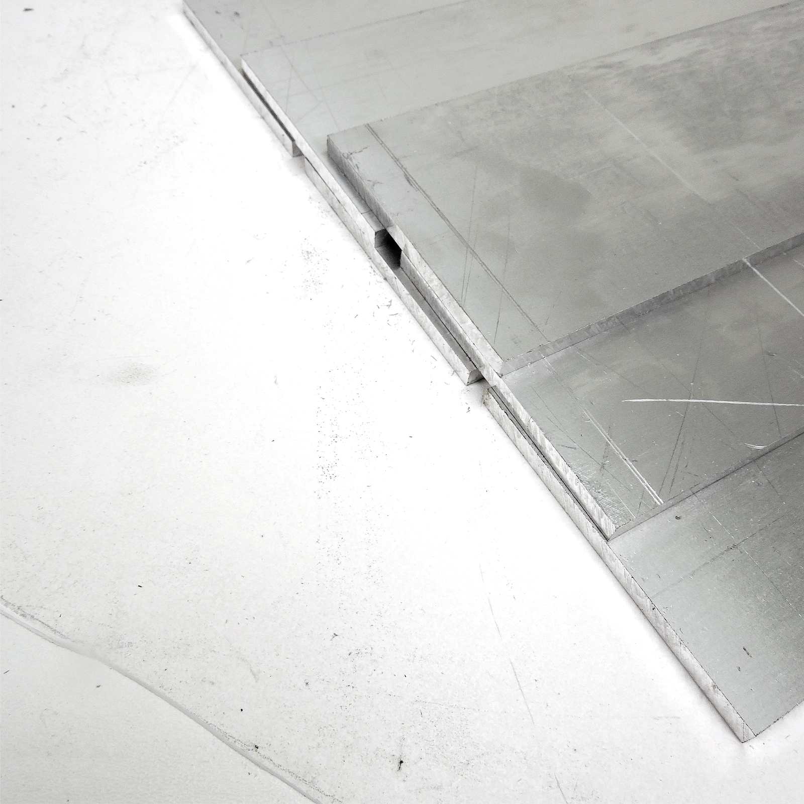 .1875″ thick Aluminum SHEET 9.5″ x 23.875″ Plate QTY 6 Flat Stock sku 125519