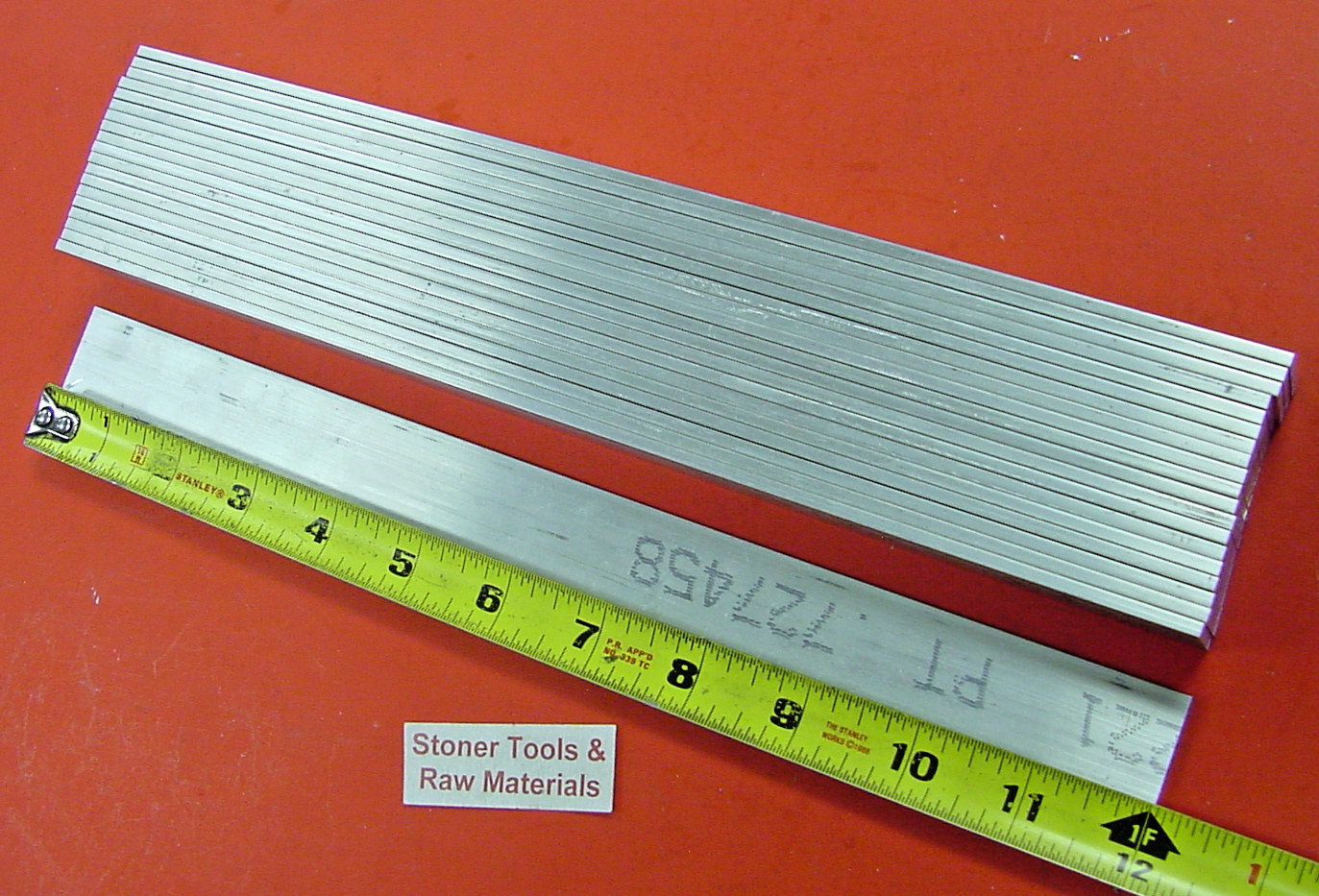 20 Pieces 1/8″ X 1″ ALUMINUM 6061 FLAT BAR 12″ long New Extruded Mill Stock