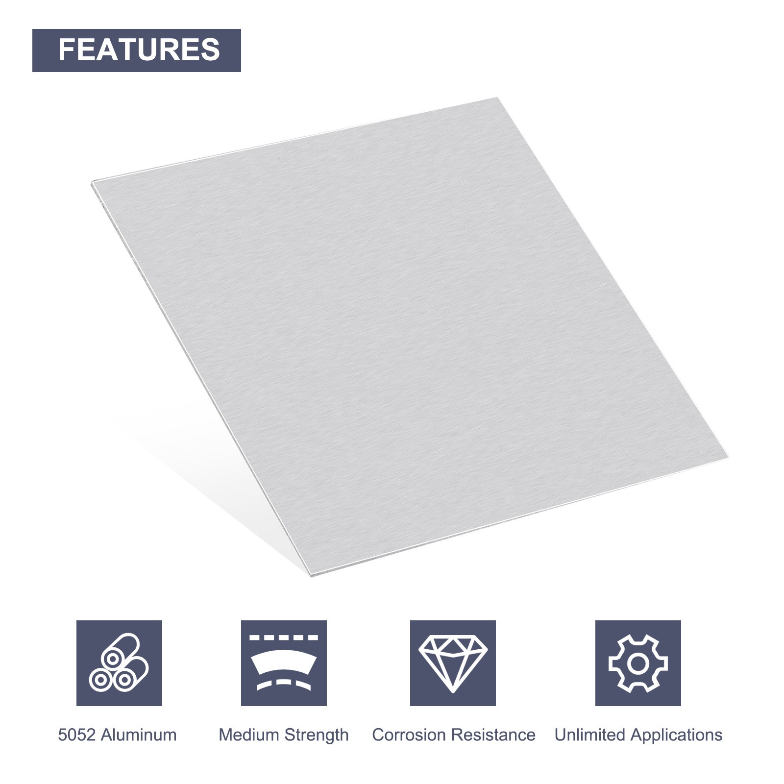 6″ x 6″ x 1/16″ Rectangle 6061 Aluminum Sheet Flat Metal Plate Stock