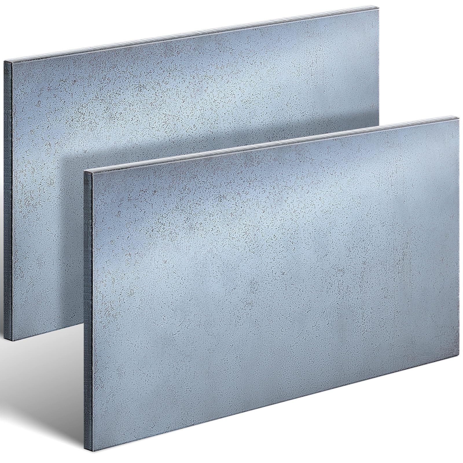 Tandefio 2 Pcs 1/4” x 6” x 12” Hot Rolled Mild Steel 6 x 12 Inch, black