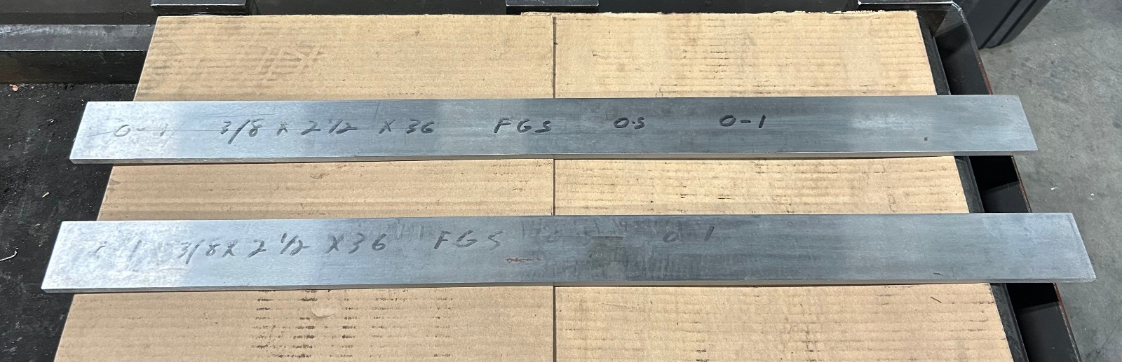 3/8 X 2-1/2 X 36″ O-1 Flat Ground Stock OVERSIZE Tolerance