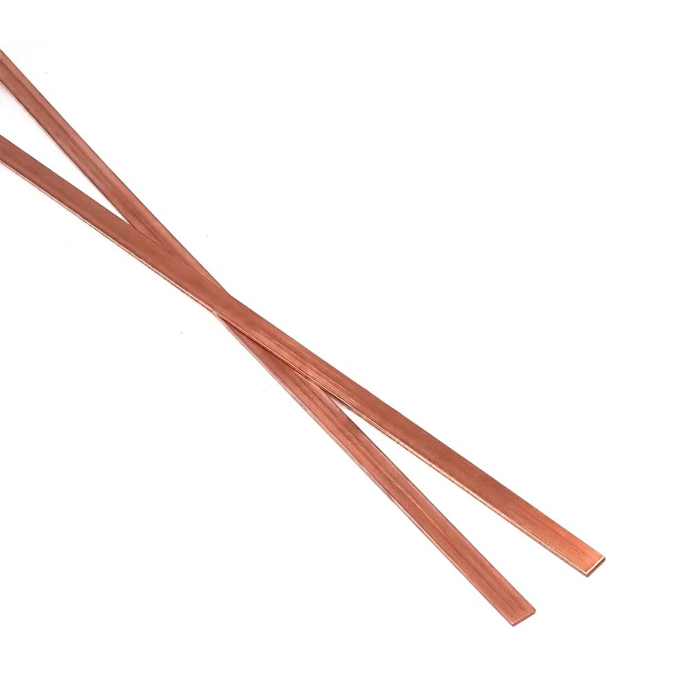 C110 Copper Flat Bar Stock 1/8×0.6×15.7 Inch Battery Connection Plates 4 PCS