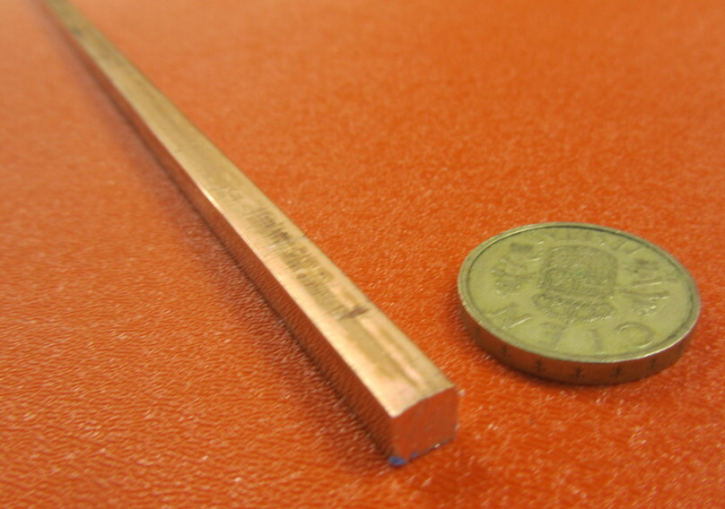 110 Copper Square Bar H02, 1/4″ Thick x 1/4″ Wide x 24 Inch Length