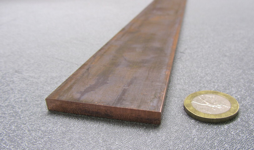 182 Copper Bar 1/4″ Thick x 2.0″ Wide x 3 Foot Length