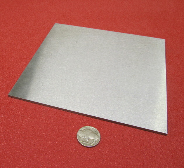 4140 Ground Carbon Steel Sheet, 1/8″ (+/-.001″) x 6″ Wide x 6″ Length