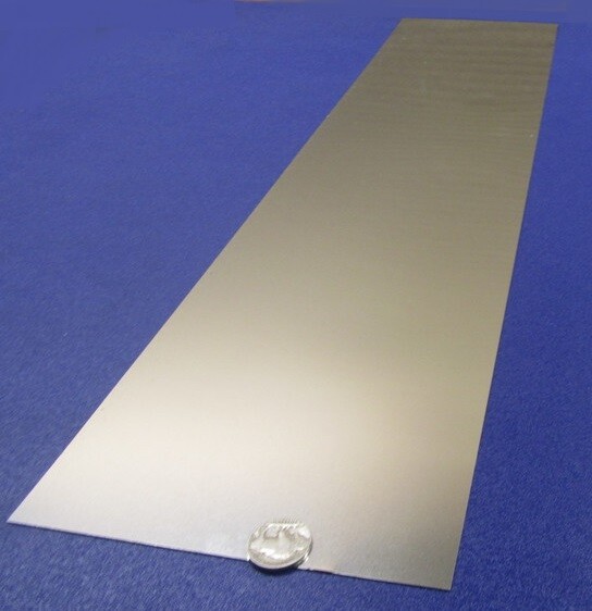 18-8 Stainless Steel Sheet, Full Hard, .002″ x 6.0″ x 25″