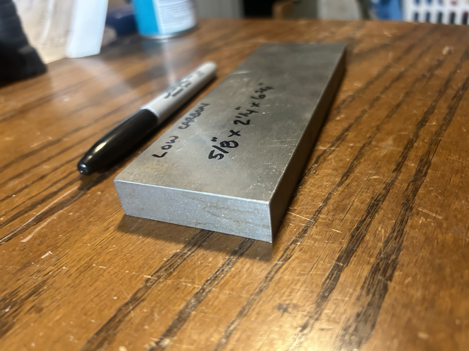 5/8″ x 2-1/4″ x 6-3/4″, low carbon steel, CF, general machining, flat stock