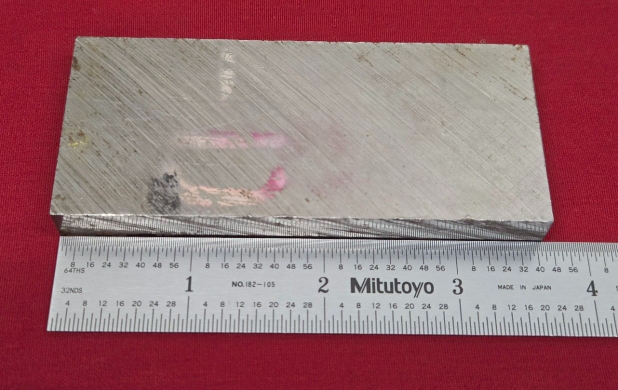 D2 Tool Steel Block Billet 3.675″ L x 1.59″ W x 0.407″ Thick, 10.54 Oz.