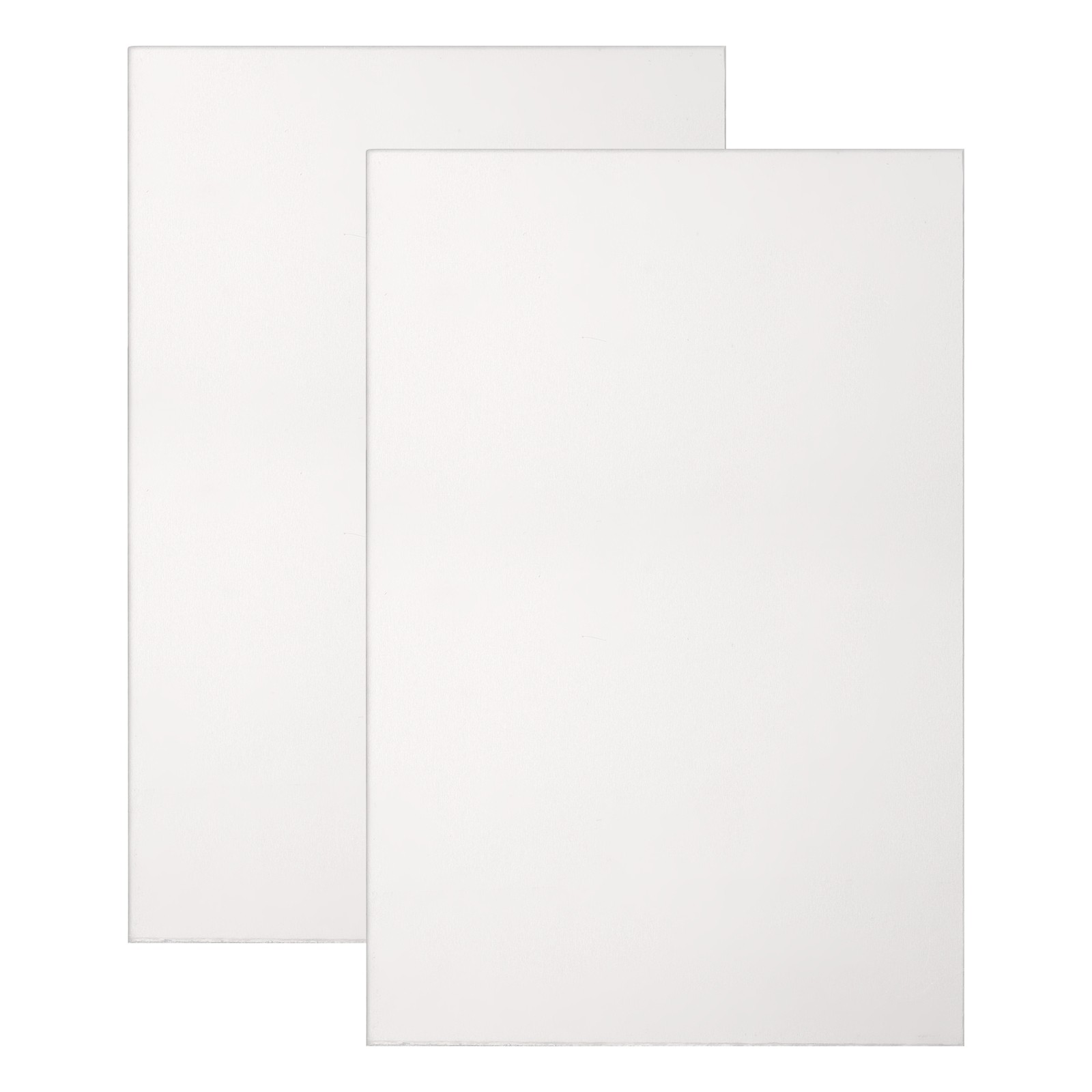 2 Pcs Pure Grade TA1 Titanium Plate Sheet, 150x100x0.5mm Titanium Metal Sheet