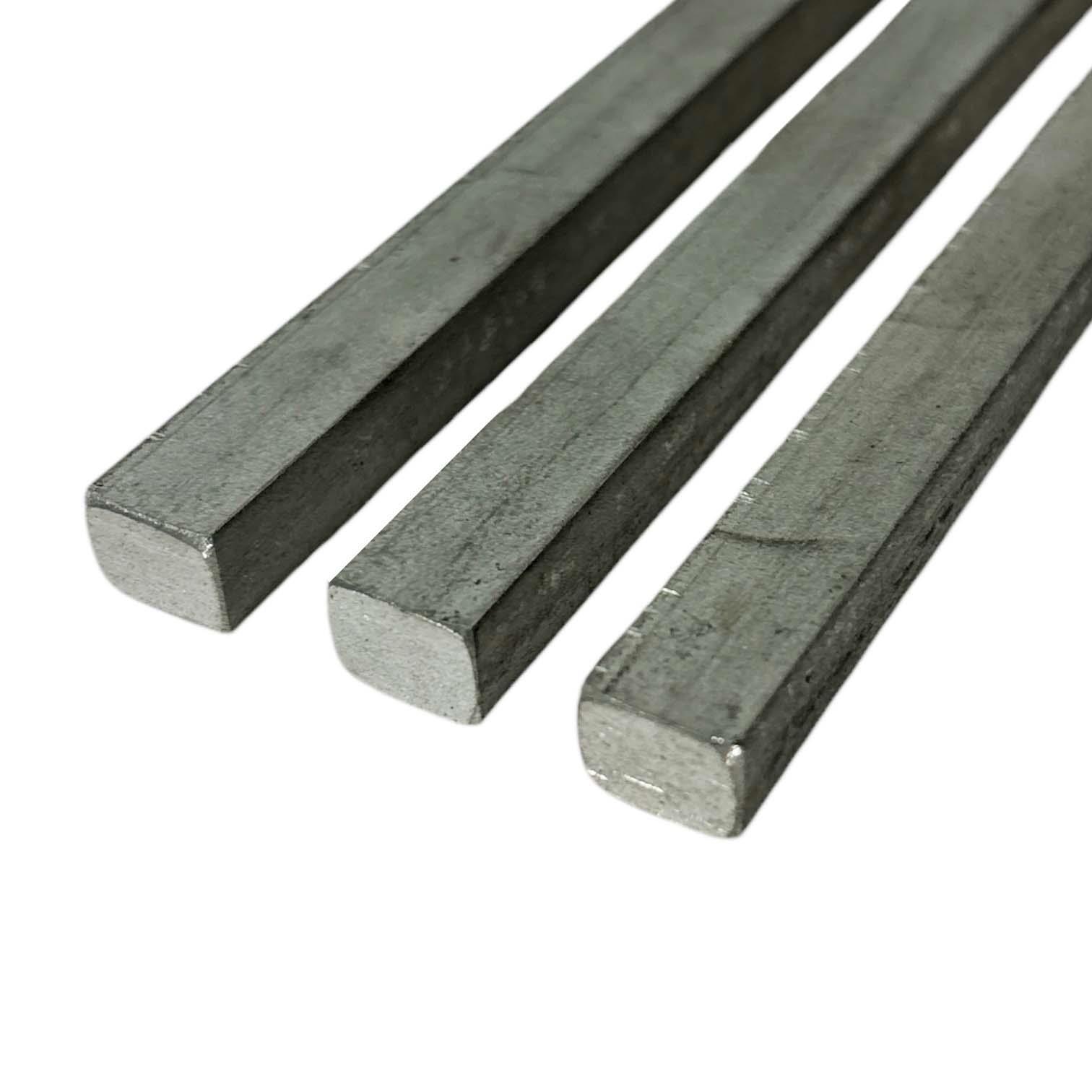3/8″ x 1/2″ x 18″ (3 Pack), 304 Stainless Steel True Flat Bar, Hot Rolled