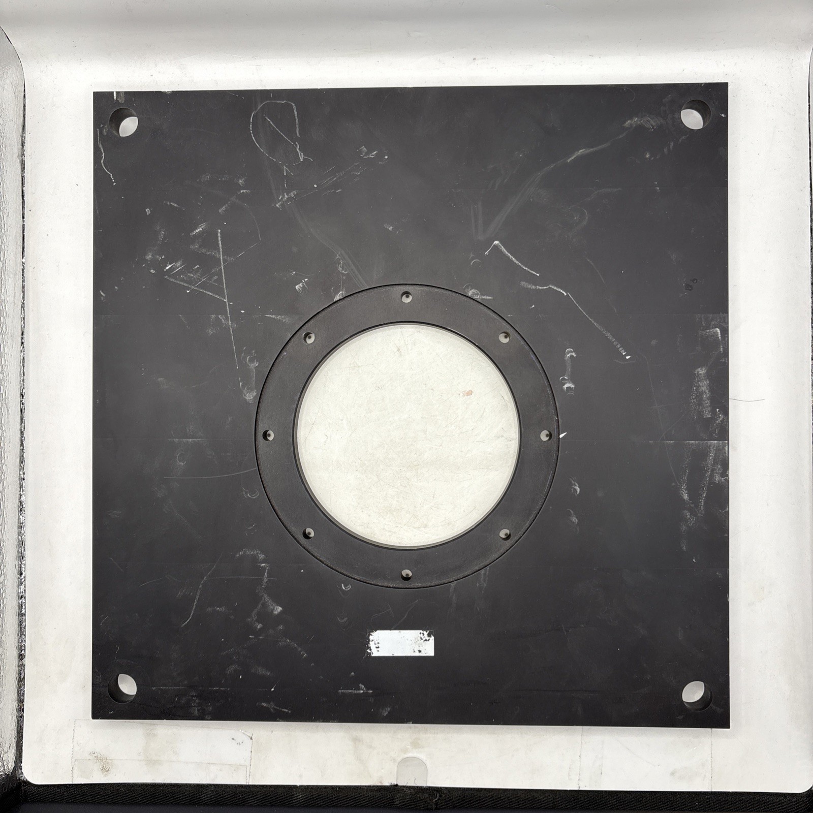 Industrial Stainless Steel Plate 12x12x1/2 Inches For Parts, Art, Or Other As Is