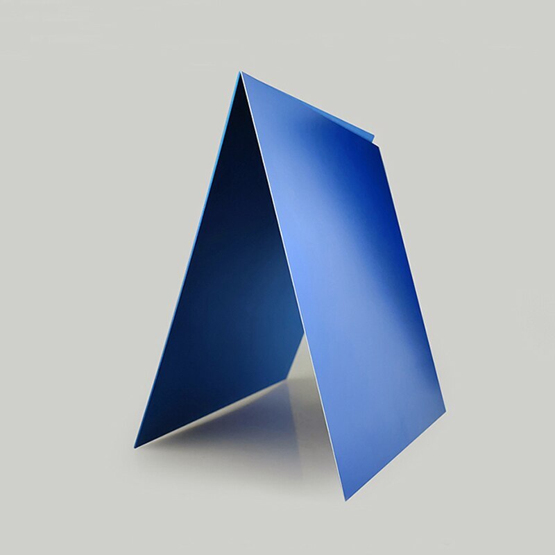 Thick 0.5/0.8/1.0/1.5/2.0mm Blue Anodized Aluminum Alloy Plate 5052 Flat