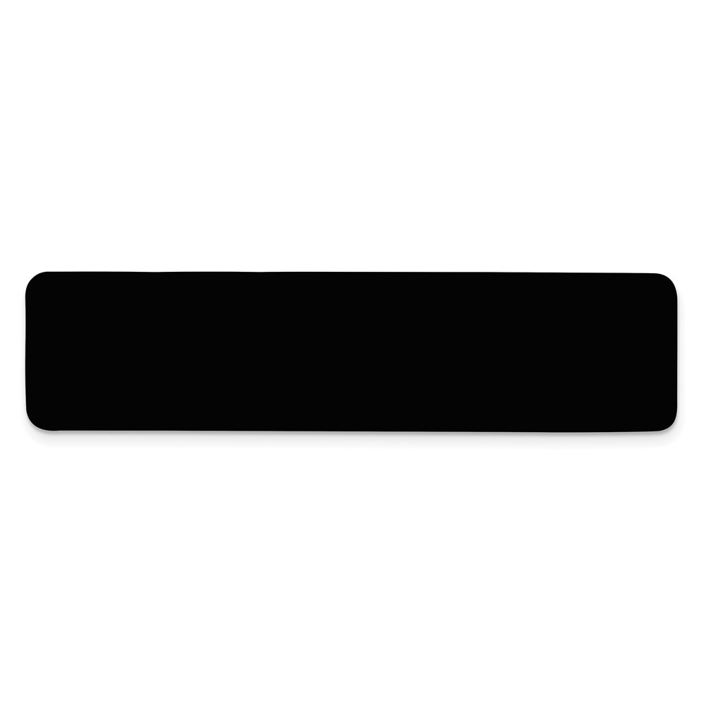 3/4 x 3 Black Anodized Aluminum Plates-Set of 6