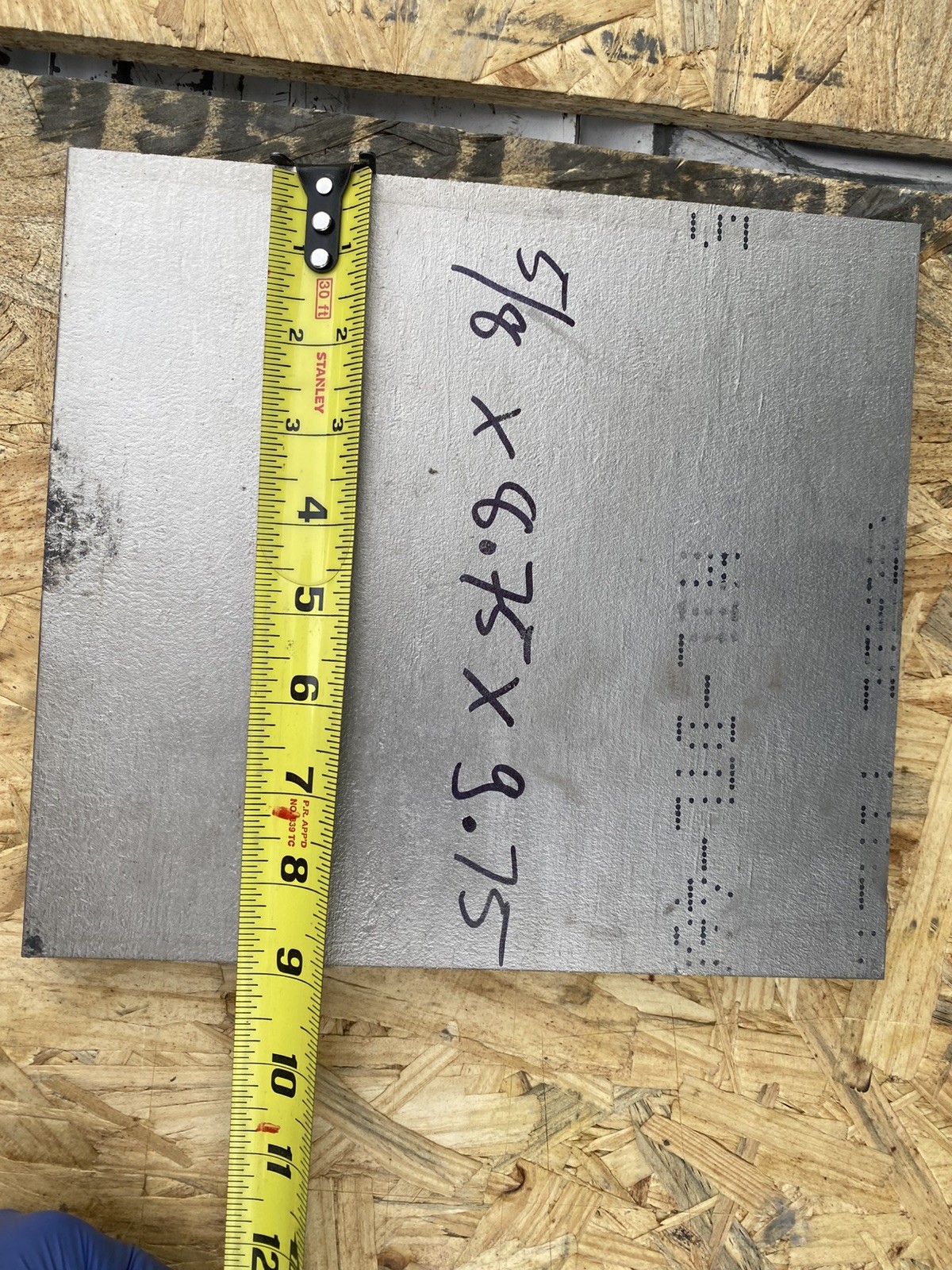 Titanium Plate 8.75 ”X 9.75 ”X 5/8”THK 6AL-4V Grade 5