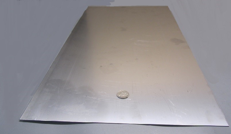 410 Stainless Steel Sheet, .040″ Thick x 12″ Wide x 24″ Length, 1 Unit