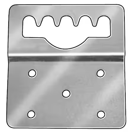 Zoro Select 1005 Mounting Hanger, 5 Hole, Adjustable, Steel, 1005