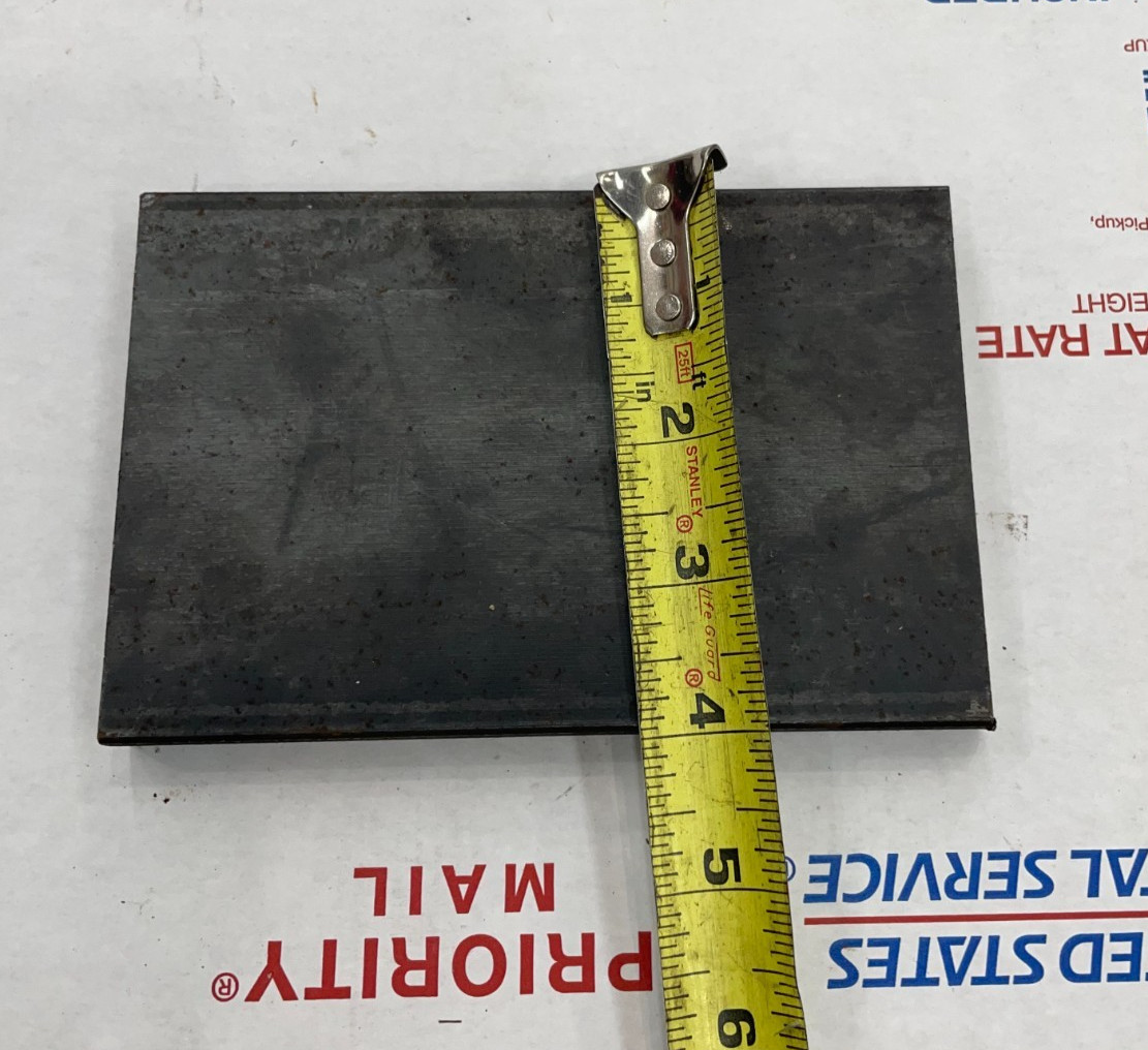 5/8″ A36 STEEL PLATE 4″ X 6″ X .625″ THICK HOT ROLL FLAT PLATE BLACKSMITH