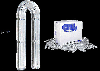 CRL CHS14-XCP100 CRL Clear 1/4″ x 3-1/2″ Plastic Horseshoe Shims – pack of 100